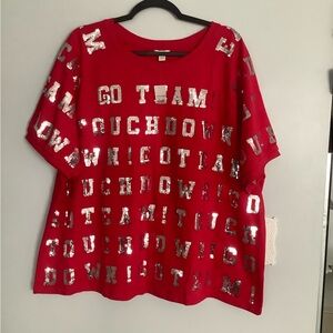 Cato Crimson Plus Sportswear Crewneck